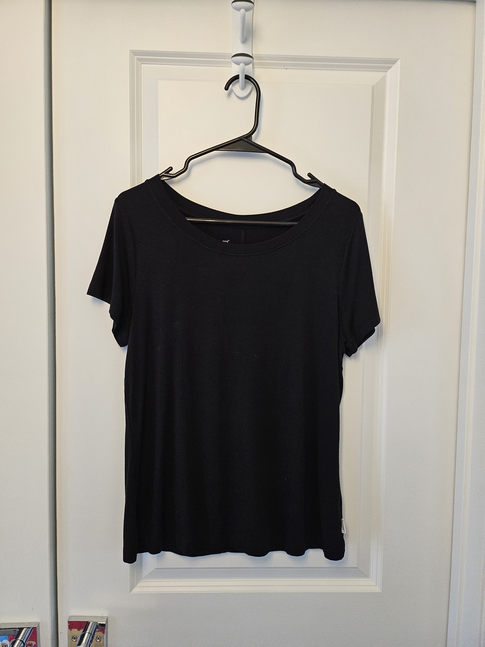 BOODY Black Short Sleeve Crew Neck Bamboo Tee Small